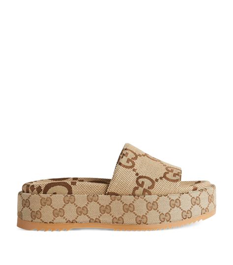 gucci brown flat sandals|Gucci sandals original.